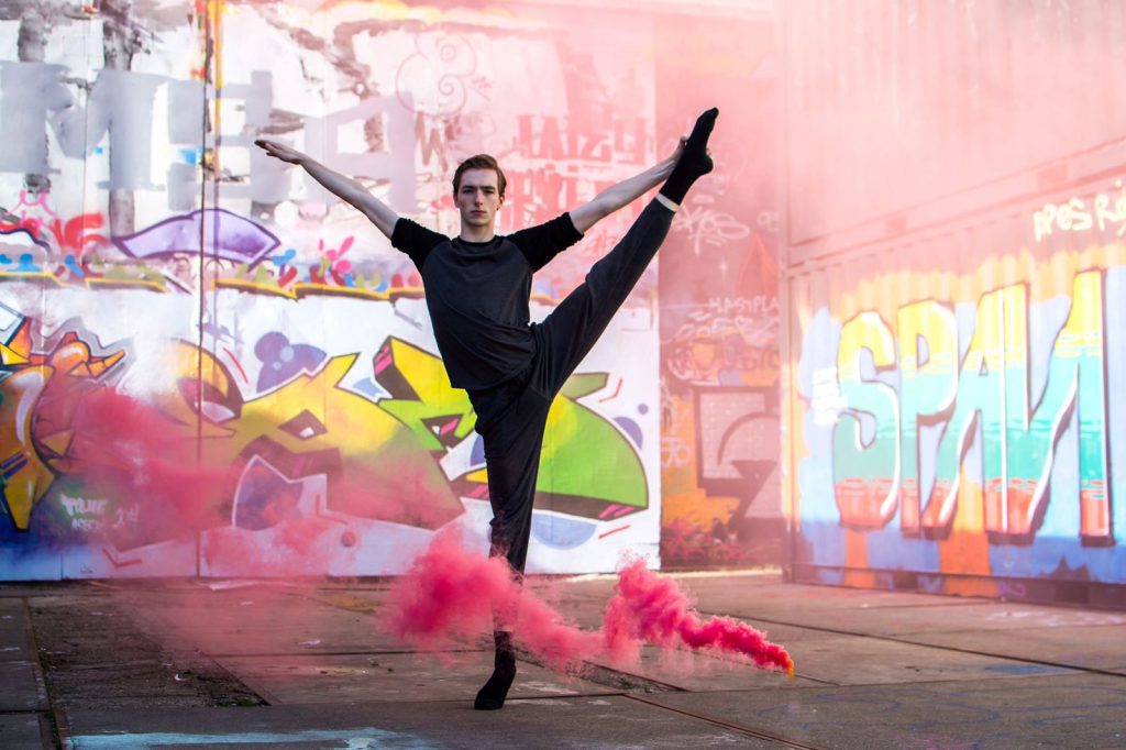 dancer on the NDSM wharf