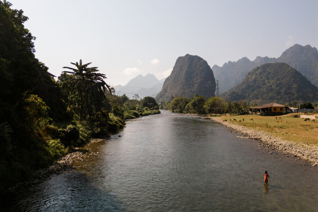 River near Pha Thang in Laos