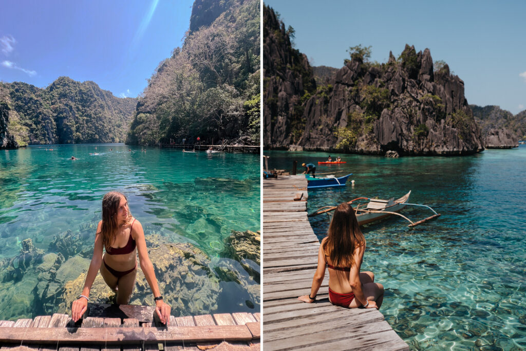 Kayangan Lake on island hopping tour from Coron, Philippines