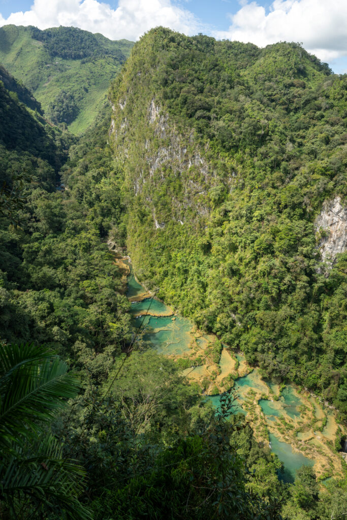 pools of semuc Champey seen from above