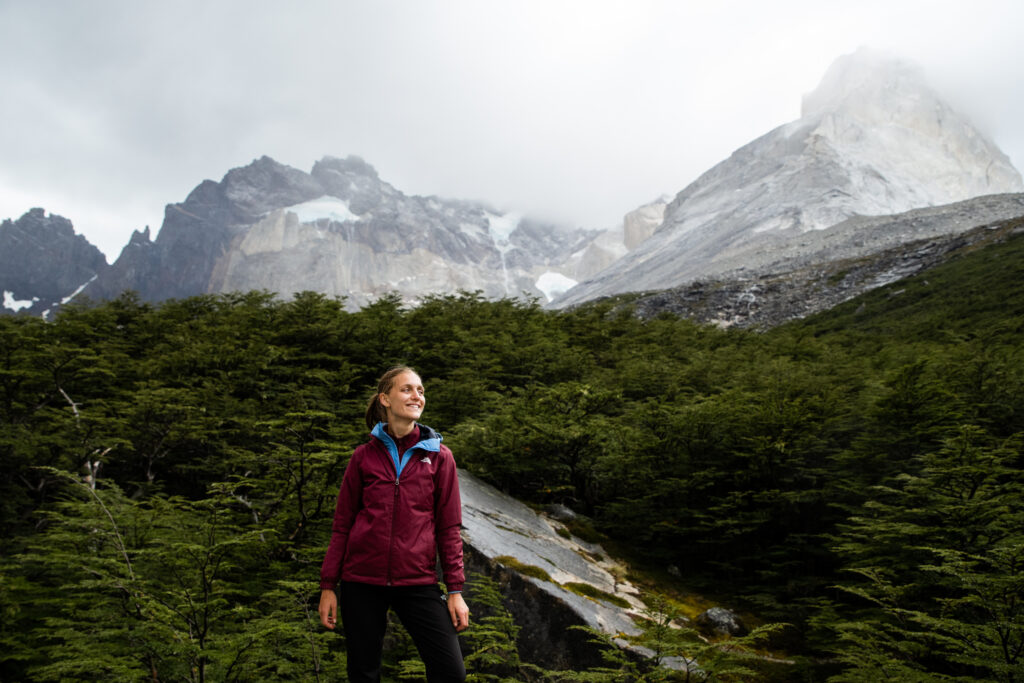 Britanico viewpoint on W-Trek from Paine Grande to Los Cuernos in Patagonia Chile