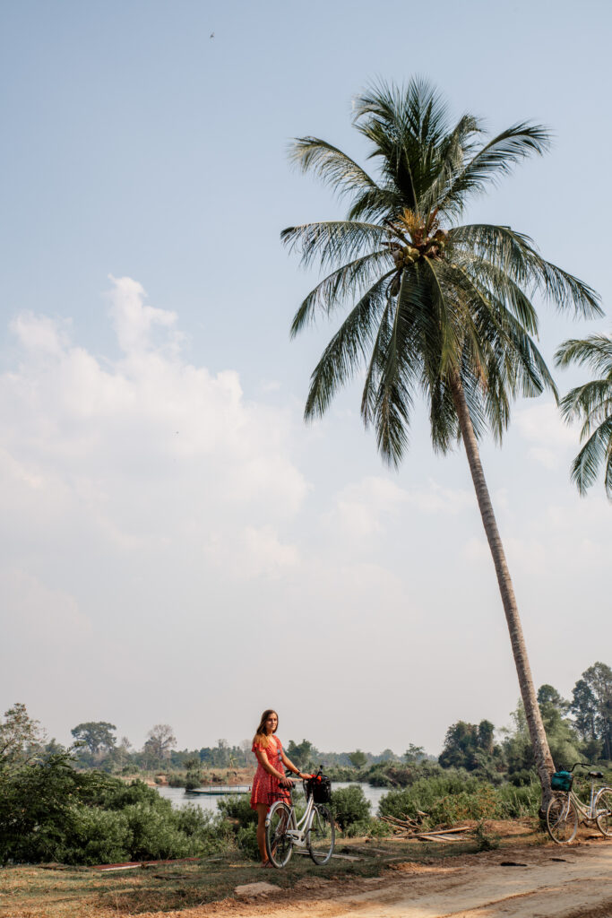 cycling in Don Det Laos