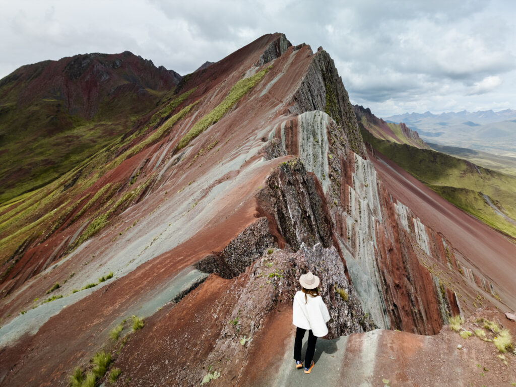 Pallay Punchu Rainbow mountain near cusco, peru