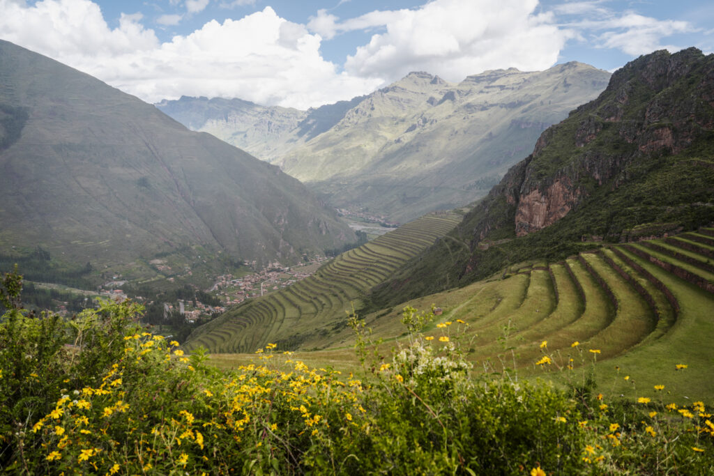 Pisac ruins in the sacred valley near cusco, Peru 