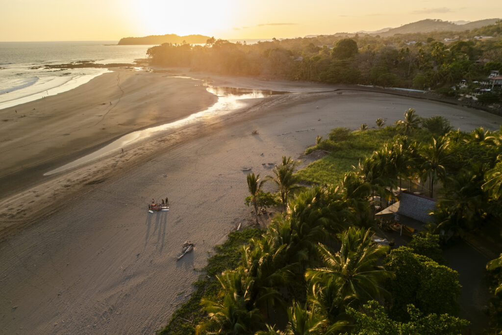 sunset playa estero, santa catalina, panama