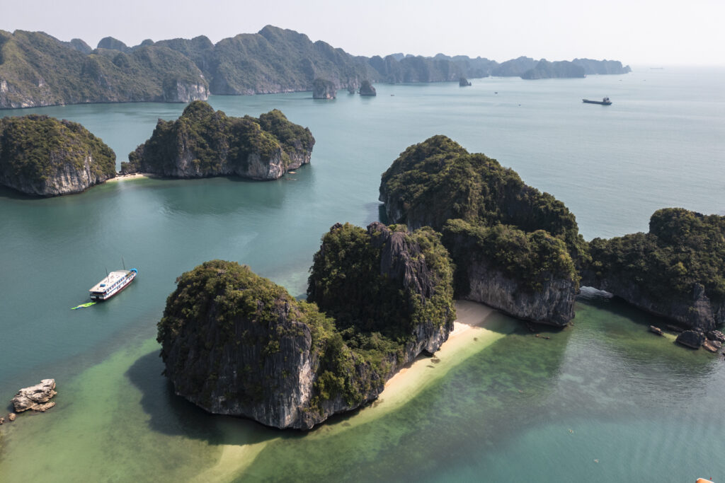 Top view of Lan Ha Bay