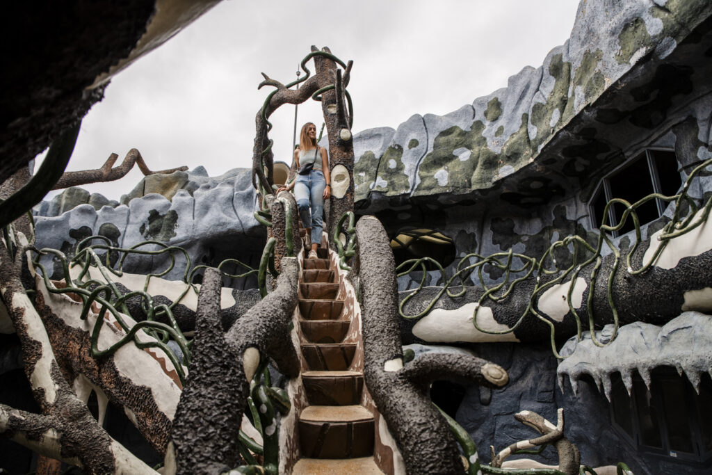 stairs in Crazy House Dalat Vietnam