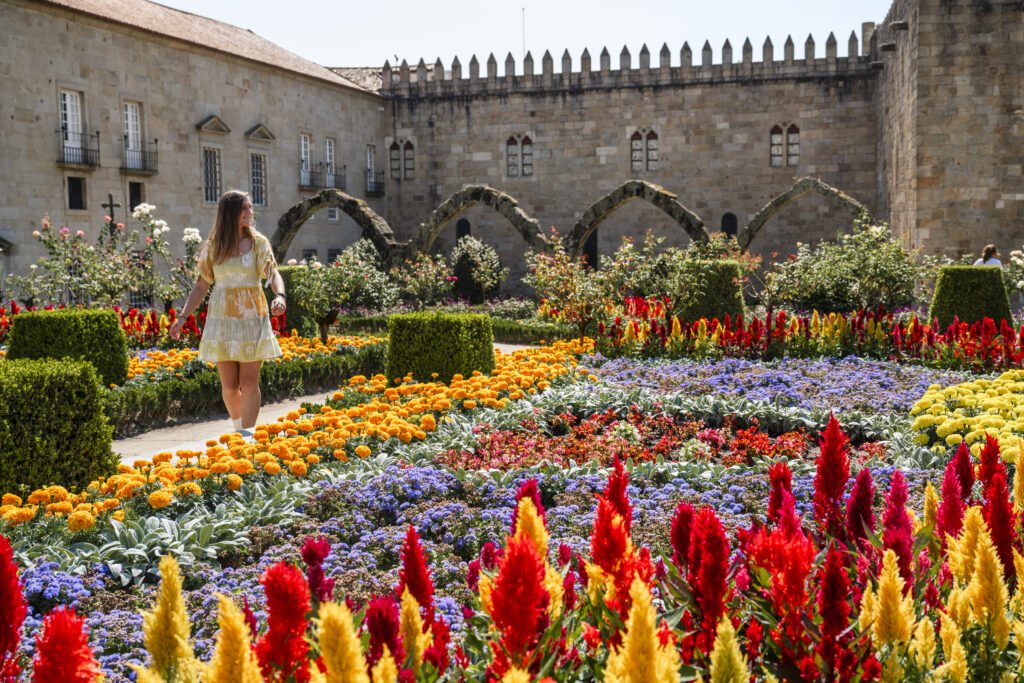 Santa Barbara Garden in bloom,Braga, Portugal