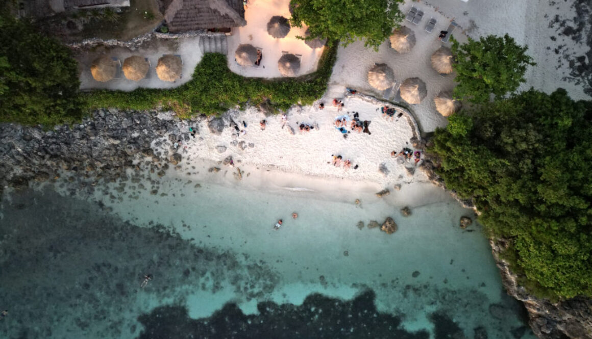 Tepanee Beach Resort from the top in Malapascua, Philippines