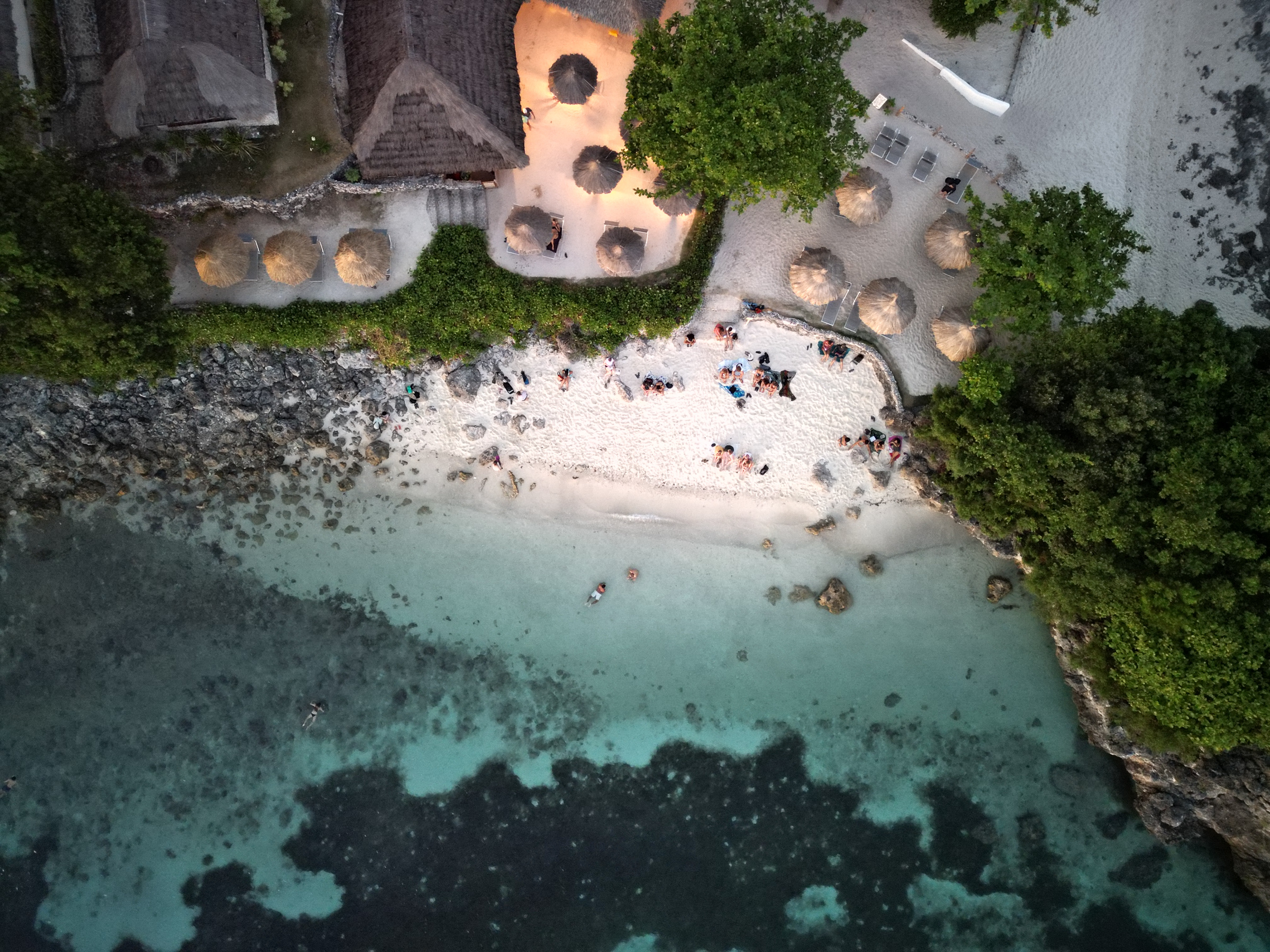 Tepanee Beach Resort from the top in Malapascua, Philippines