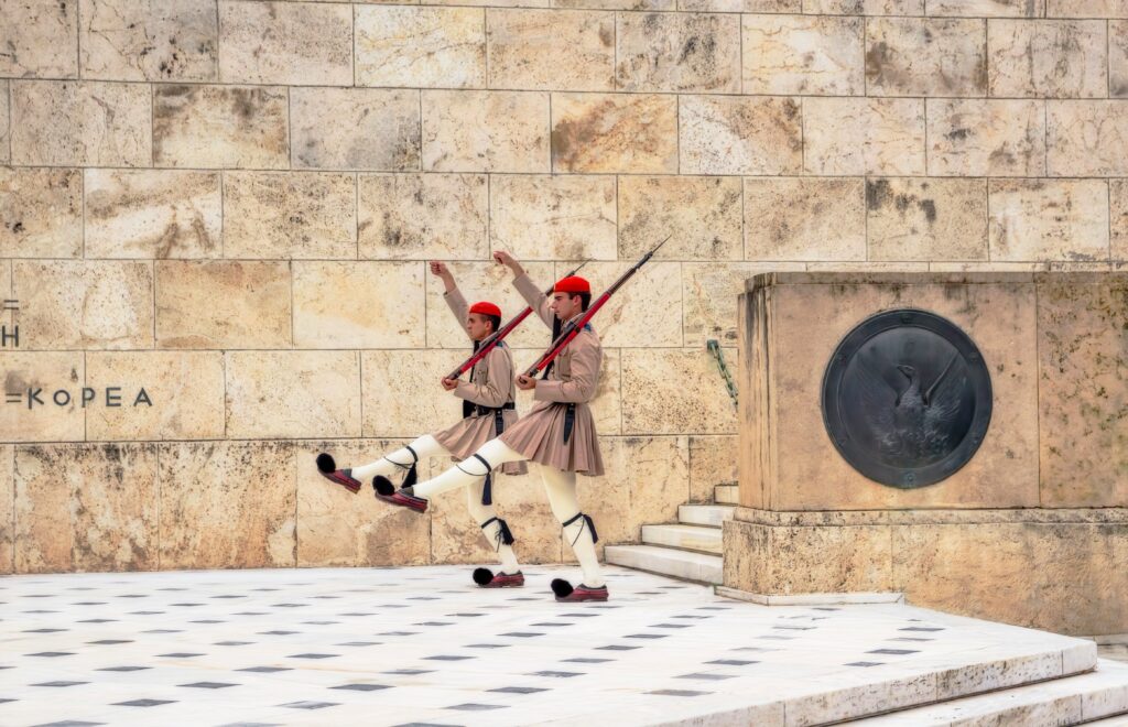 Syntagma Square and the Changing of the Guard Athens