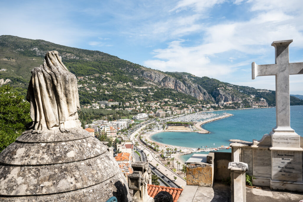 View from Cimetière du Vieux Château Menton