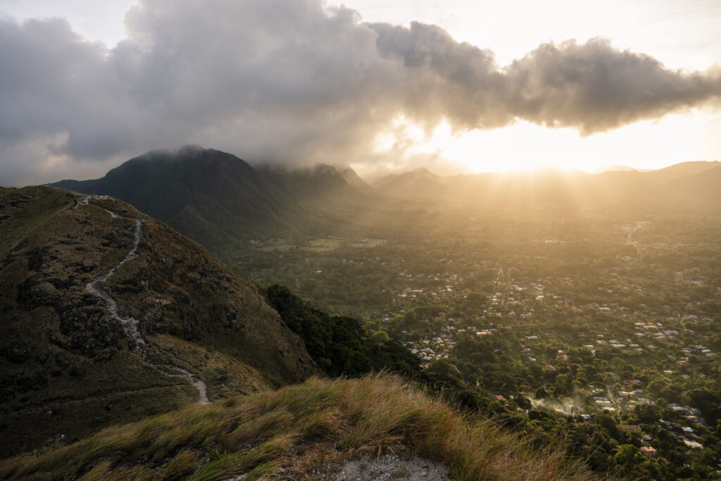 sunrise at la india dormida hike in Valle de Anton, Panama