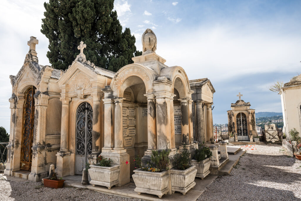 tombs in Old Castle Cemetary Menton