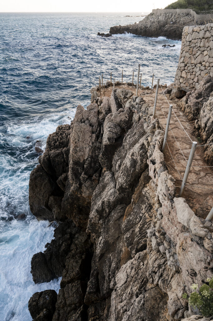 cliffs seen on Hike le sentier du littoral in Cap D'antibes