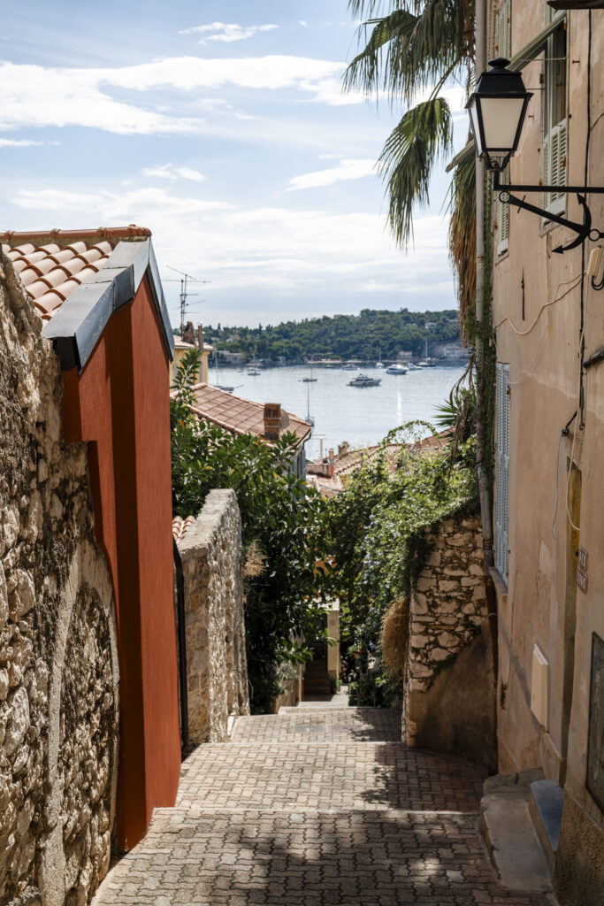 cute street in Villefranche sur mer