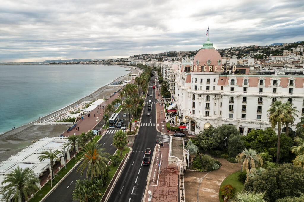 Nice Negresco Hotel on Promenade des Anglais in Nice on the Côte d'Azur