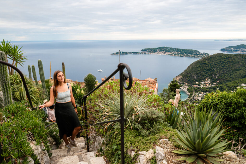 exotic garden at the top of Eze Village in the french riviera