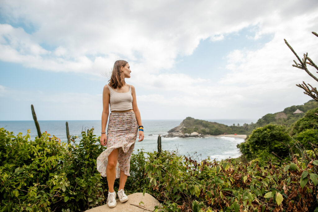 view on hike Tayrona national park