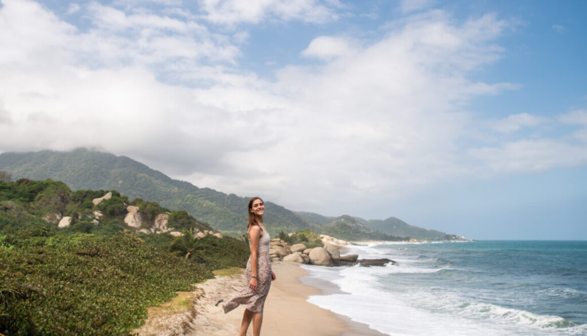 view on hike Tayrona national park