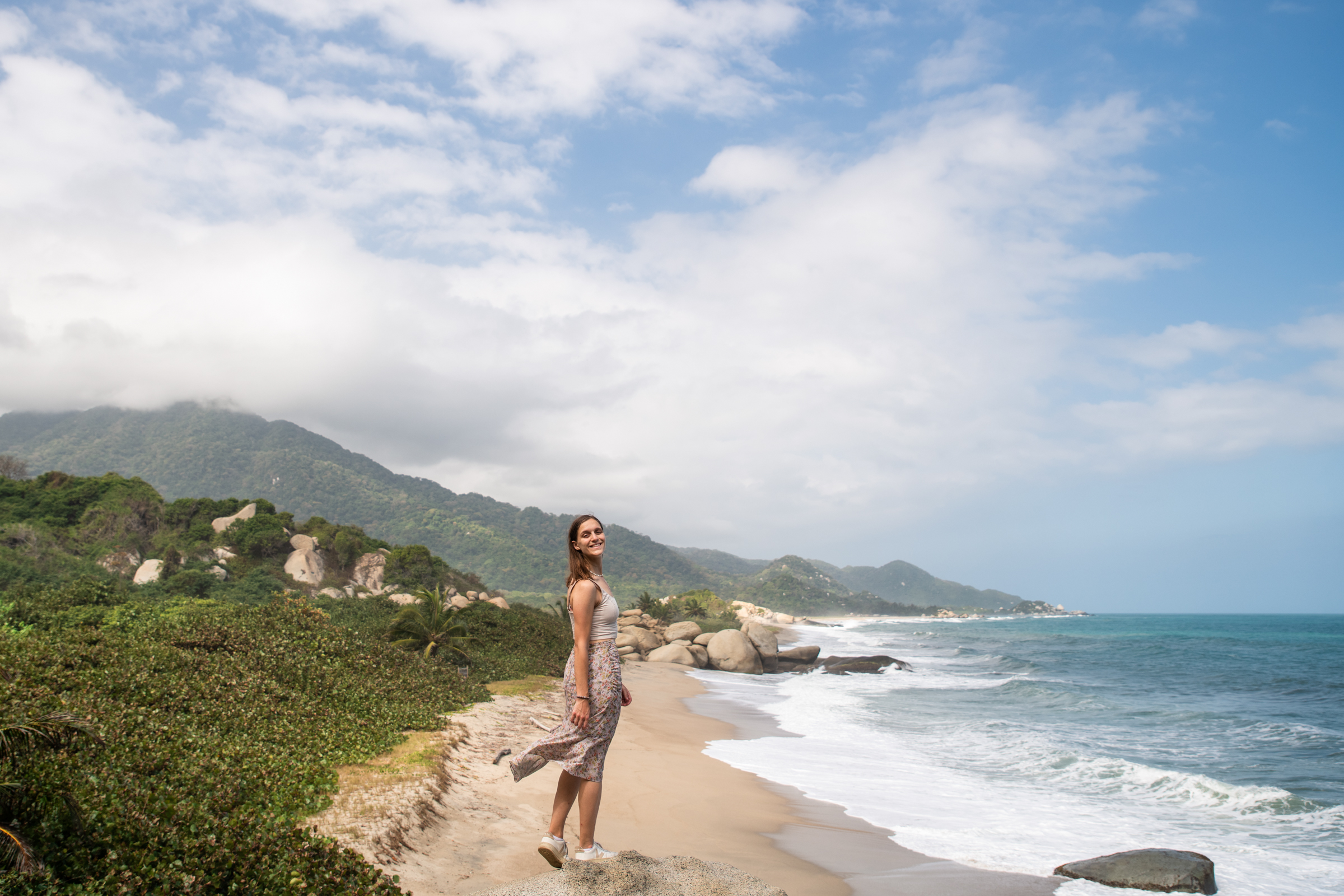 view on hike Tayrona national park