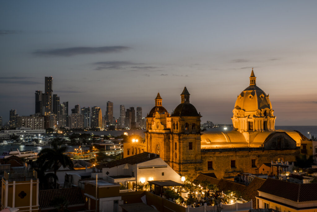 night view from movich hotel rooftop bar