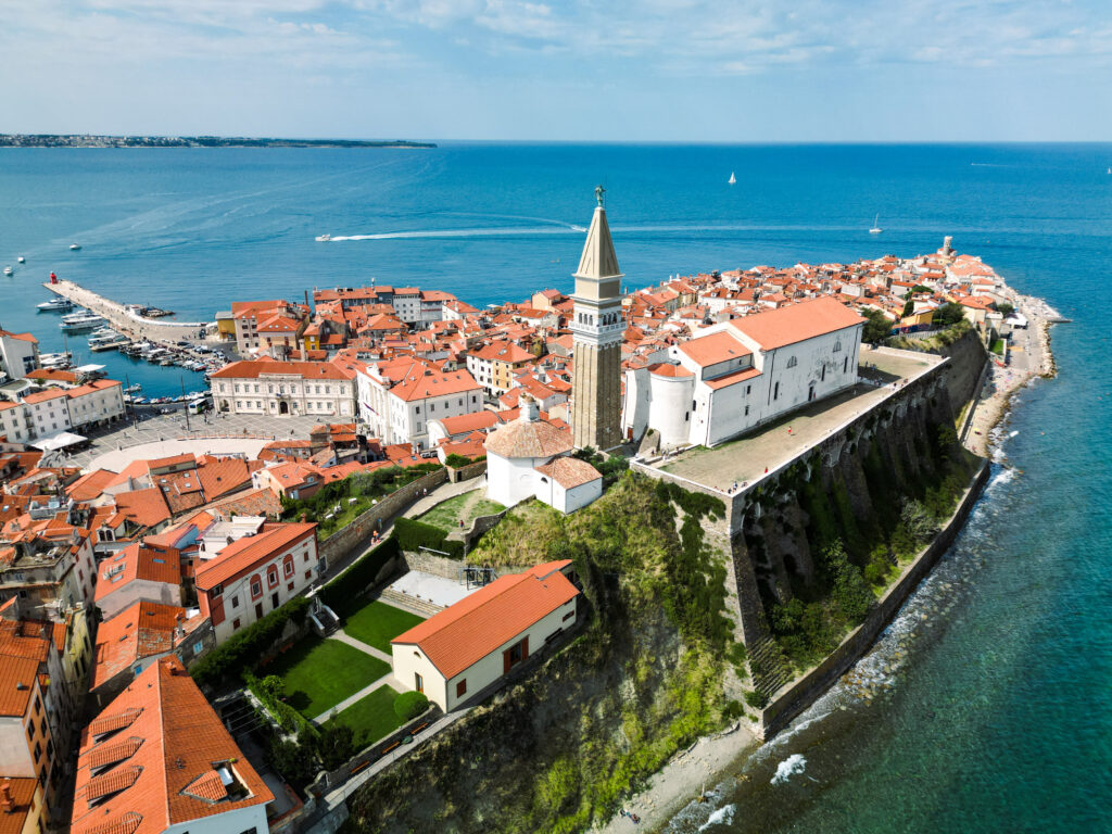 Piran coast Slovenia